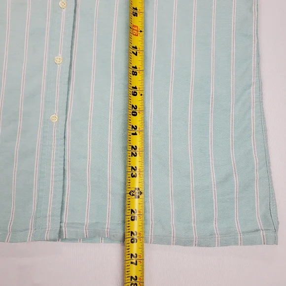 Burberrys of London Men's Verticle Stripe Button Up Shirt SZ 42 Made in France - Picture 11 of 16